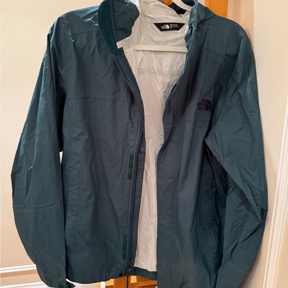 The North Face Men's Teal Raincoat